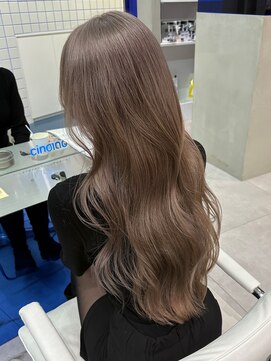 サンクマーケット 渋谷(cinq MARKET) 渋谷ブリーチカラーハイトーンヘーゼルグレージュカラー韓国ヘア