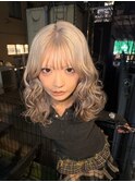 h49 ホワイトミルクティー表参道ザクザクレイヤーカット