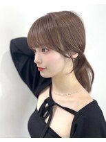 ディジョン(Dijon)&nbsp;韓国顔まわりレイヤーカットグレージュオリーブベージュブラウン