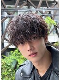 MEN’S HAIR/サーフカール/刈り上げセンターパート/札幌