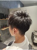 アップバング　爽やかメンズショート