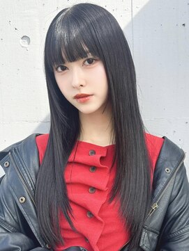 アグ ヘアー ポノ 本所吾妻橋店(Agu hair pono) 《Agu hair》ダークオニキスロング×numberA.アクアバームセラム