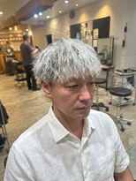 ジェットブラックキューサンロク(JET BLACK 936) 【50代白髪の悩み】ツイスパ×ホワイトメッシュで解決