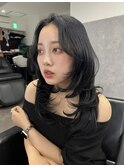 暗髪レイヤー