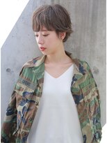 ラボ(Ravo) [Ravo]ケアブリーチ使用グレージュ小顔ショート