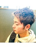 ~黄昏ブラウン~ツーブロックショート+カラー