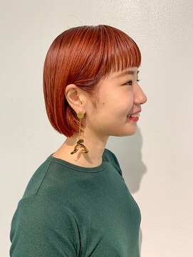 スー 渋谷(suu) ＊【SUN】コーラルオレンジリップラインボブ