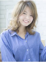 ロンドアヴァントゥス 池袋(Lond aventus)&nbsp;aventusバレイヤージュアッシュカラー前下がりショート