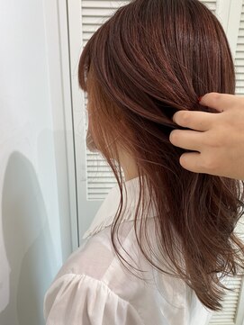 アドラーブル 万代店 (adorable) 【インナーカラー】王道可愛いシアーピンク10代20代