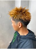 ツートーン ブリーチ グラデーション フェード アクセントカラー
