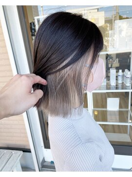 リードヘアーバイバンプ(Lead Hair by vamp) #ブリーチ2～3回#インナーカラー#ミルクティグレージュ