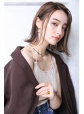 大人可愛い小顔美髪ツヤ髪外国人風カラーくすみブラウンB3