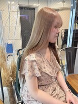 ヘアーアンドメイク ビス(HAIR&MAKE bis)&nbsp;憧れの艶髪ミルクティーカラー☆【多田　華歌】