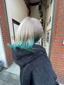 グリッツ (GLITZ) ターコイズ裾カラー