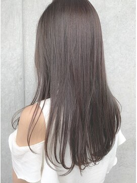 アンドレイ 表参道(andrey) [ANDREY]グレーベージュ/レイヤーロング/前髪パーマ黒髪カタログ