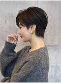 大人ショート◇ハンサムショート/センターパート/銀座/新橋