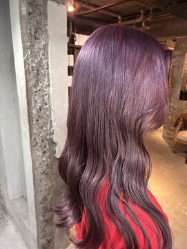 ロイジー(roijir) 【表参道　roijir】ピンクパープルカラー×ブリーチカラー