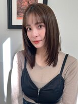 ハニー 町田(HONEY)&nbsp;小顔レイヤー　シャギー　ヘーゼルグレージュ