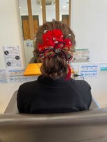 ヘアショップ エヌアンドエー 久喜菖蒲店(hair shop N&A) お呼ばれパーティーヘアアレンジ リボン/まとめ髪/編み込み