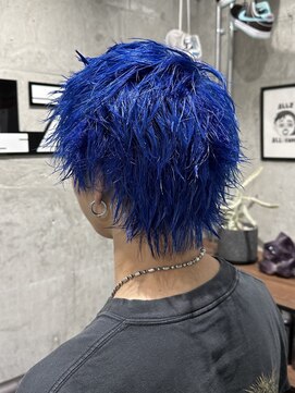 オルズ 渋谷(ALLZ) スパイキーショートハイトーンダブルカラーケアブリーチ