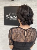 ヘアセット　結婚式　ヘアアレンジ　卒業式　お呼ばれヘア