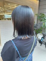 シュク 高円寺(SYUK)&nbsp;加藤【高円寺】フリンジカラー/ネイビーブルー/顔周りカット