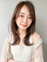 キリ 表参道(kyli) くびれヘアアプリコットオレンジ夏ハイライトカラー