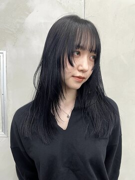 ニコ トウキョウ 渋谷(nico TOKYO) ロングレイヤーカット/ブルーグレージュ/透明感カラー/渋谷