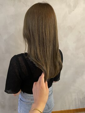 テテコケット(tete coquette) 【野崎】ブリーチなしカラー/オリーブベージュ