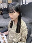 切りっぱなしカット