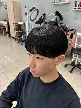 アッシュ 高幡不動店(Ash) メンズ縮毛矯正シースルーマッシュ