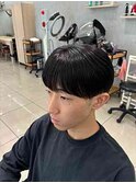 メンズ縮毛矯正シースルーマッシュ