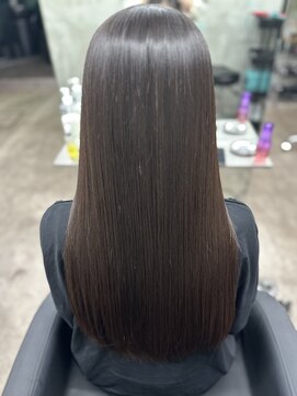 フォレストミラー(Forest Mirror) 髪質改善 シルク縮毛矯正/ロング/グレージュ☆Forest Mirror新宿