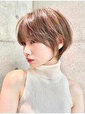 大人美人ショート/ショートカット/髪質改善/白髪ぼかし/30代40代