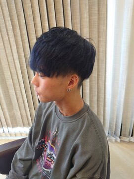 シャンプーボーイ 佐世保駅前店(SHAMPOO BOY) ブルーブラック【ブリーチ/ハイライト/パーマ】