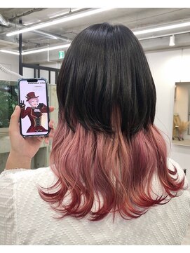 トーキョー オタクヘアー(TOKYO OTAKU HAIR) あんスタ 斎宮宗 推しカラー インナーカラー 裾カラー