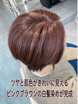 イロドリ たまプラーザ店(irodori)&nbsp;明るくできないと言われた白髪染めをピンクブラウンに