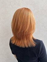 クム 横浜(qumu)&nbsp;【qumu MARIKO】オレンジベージュ×レイヤーカット