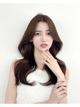 アマトウキョウスマートサロン(AMA TOKYO×Smart Salon) 韓国ヘア　レイヤーカット　顔まわり