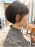 丸みのあるショートボブ