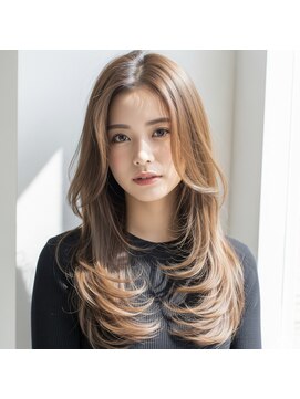 ラディシュ さがみ野(RADISH) 透明感髪質改善メテオカラー◎ヘーゼルグレージュ×艶髪レイヤー