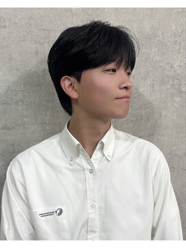 エイル 北堀江(Eir) 韓国シースルーマッシュ アイドルヘア 韓国ヘア ダウンパーマ