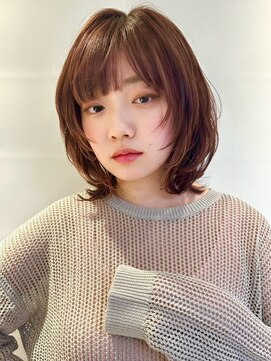 カバーヘア ブリス 北浦和(COVER HAIR bliss) レイヤーボブ/ピンクブラウン/小顔カット/大人ガーリー/p北浦和