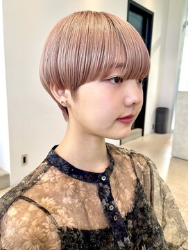 イギー(igggy) マッシュショート☆ピンクアッシュベージュ