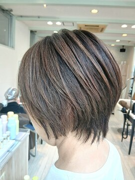 デイジー(Daisy) 大人ショートひし形ショート立体カラーブラウンベージュ*6