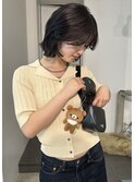 福岡天神大名　ボブ　ボブレイヤー　レイヤーカット