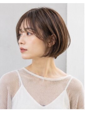 ヘアアンドメイク アース 入間店(HAIR&MAKE EARTH) 大人丸みショートボブ