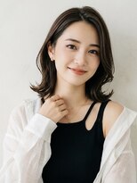 アールイーノウン 阿倍野区昭和町店(re; nown)&nbsp;大人可愛い20代30代40代ハイライトカラー小顔ウルフレイヤーボブ