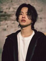 ダグラスヘアー スリーエンズ 岐阜 各務原(Douglas hair Three Ends) 【メンズパーマ】エロエモいニュアンスパーマでセンターパート