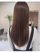 零秒女髪 千里丘店&nbsp;上品で艶やかな髪質改善ロングストレート艶髪美髪髪質改善カラー